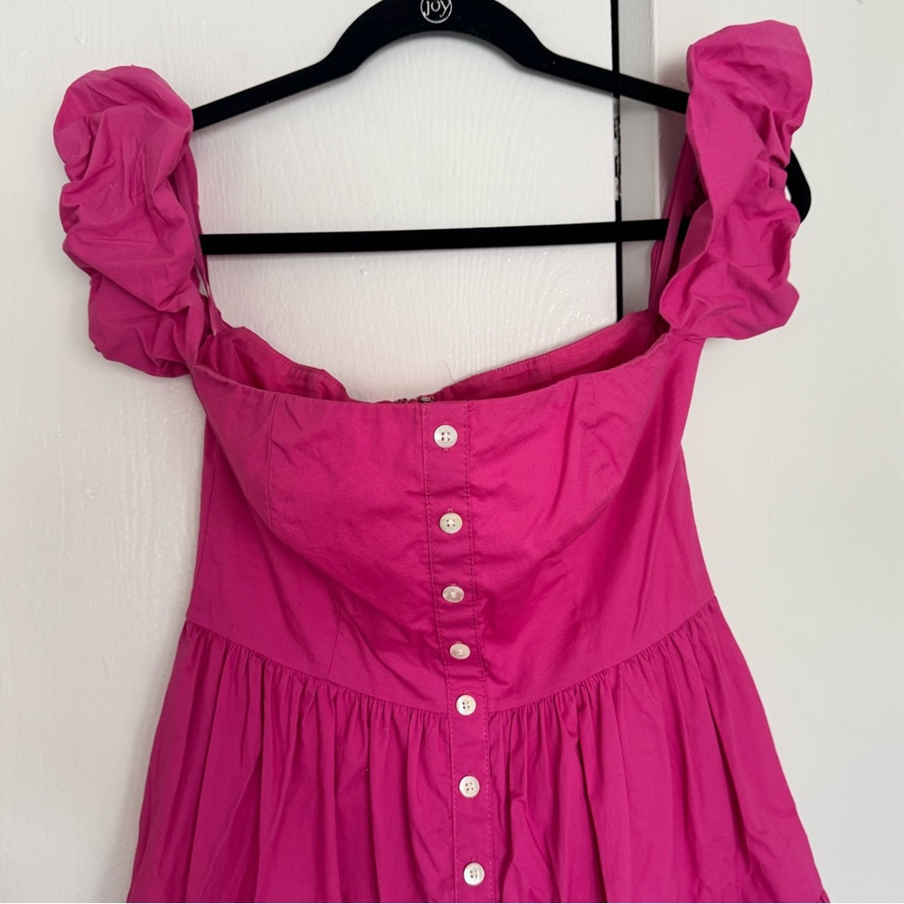 Pink STAUD mini dress